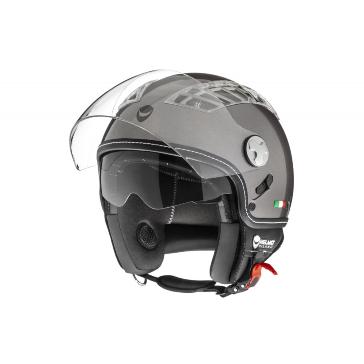 Helmo Milano Demi Jet, turbine, gris