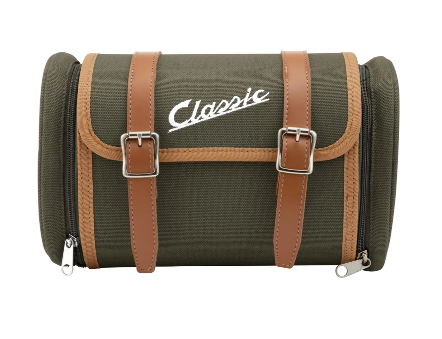 Sac "Classic" porte-bagages/barre de maintien de la selle arrière pour Vespa, canvas, olive