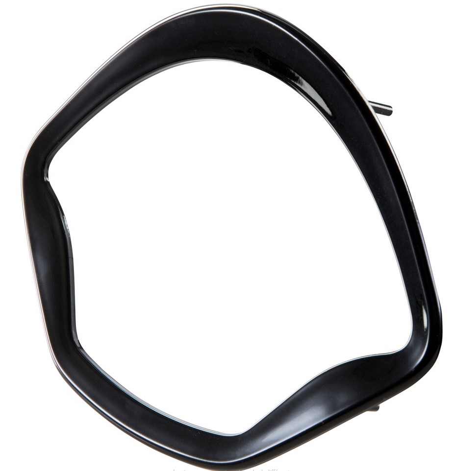 Anneau décoratif tachymètre pour Vespa GTS/GTS Super 125-300ccm ('14-), noir brillant