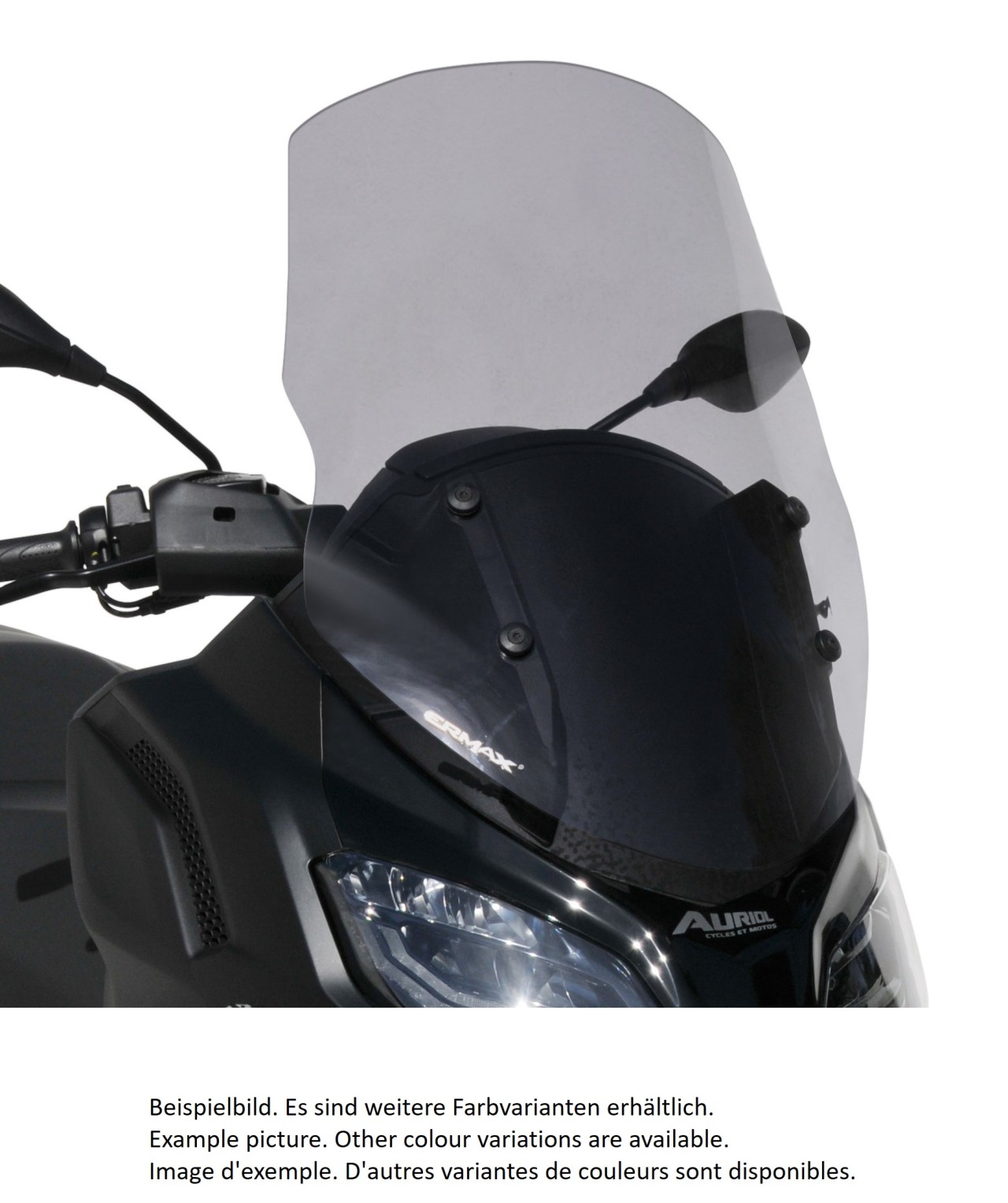 Pare-brise ERMAX Touring pour Piaggio MP3 400 / 530 HPE (22-), teinté/light black