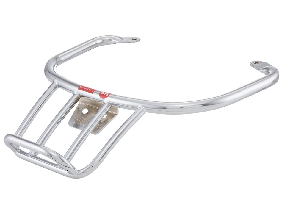 Porte-bagages / barre de maintien passager arrière 70's pour Vespa GTS/GTV/GT 125-300ccm 4T LC, chrome