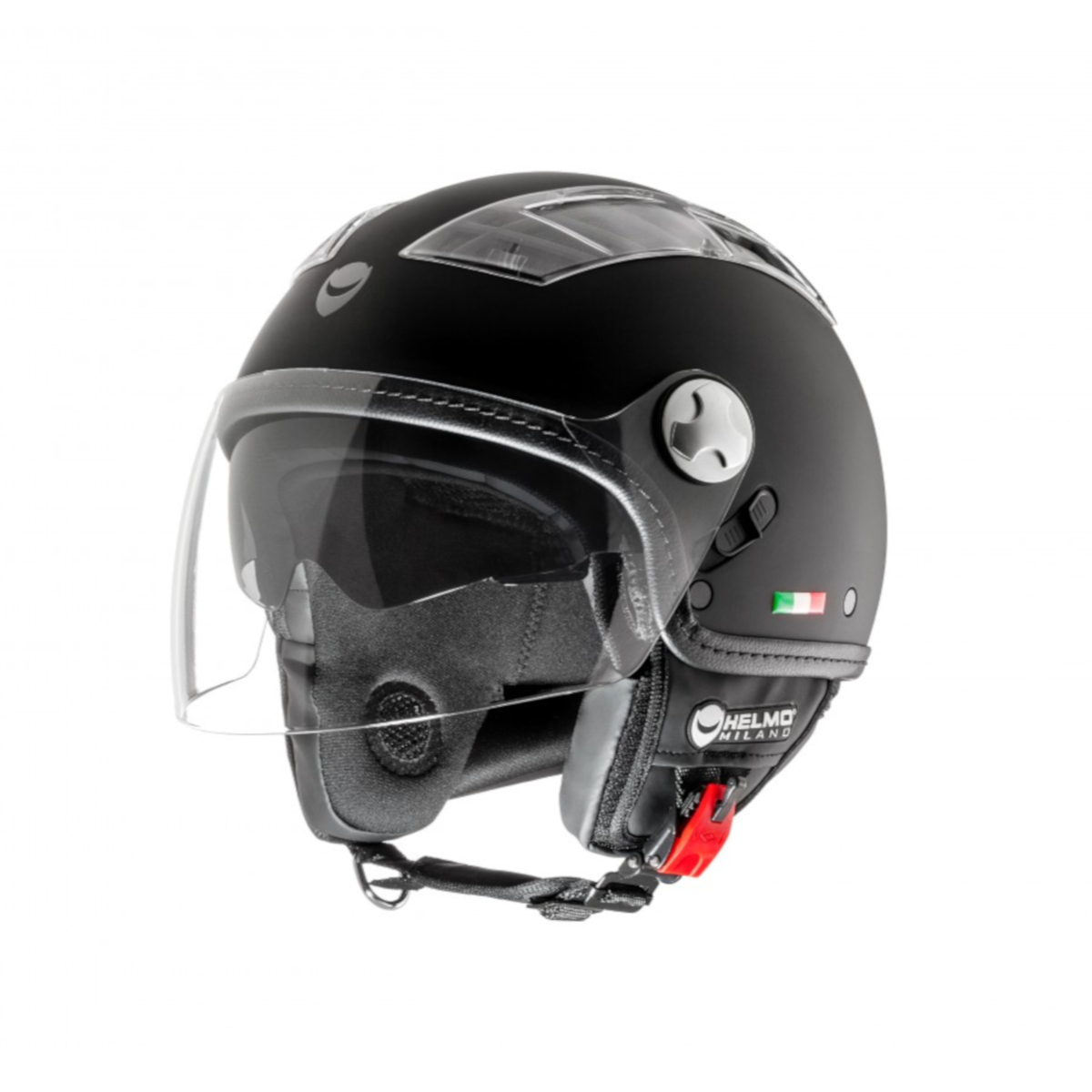 Helmo Milano Demi Jet, Turbine, noir, matt