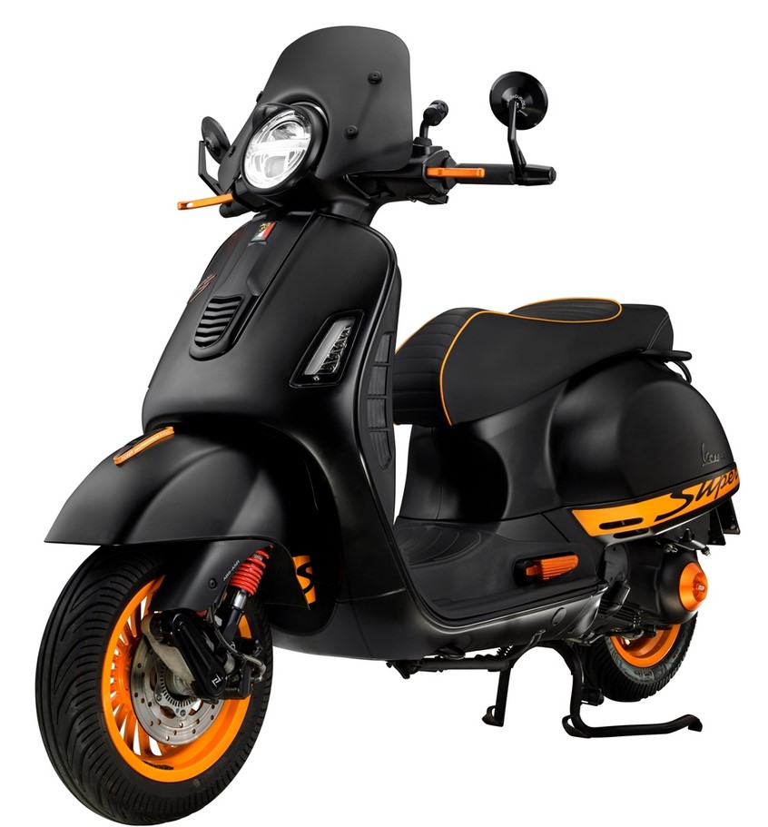 Couvercle de vario pour Vespa, orange mat