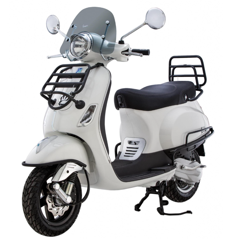 Porte-bagages arrière pour Vespa LX /LXV /S 50-150ccm, pliable, noir