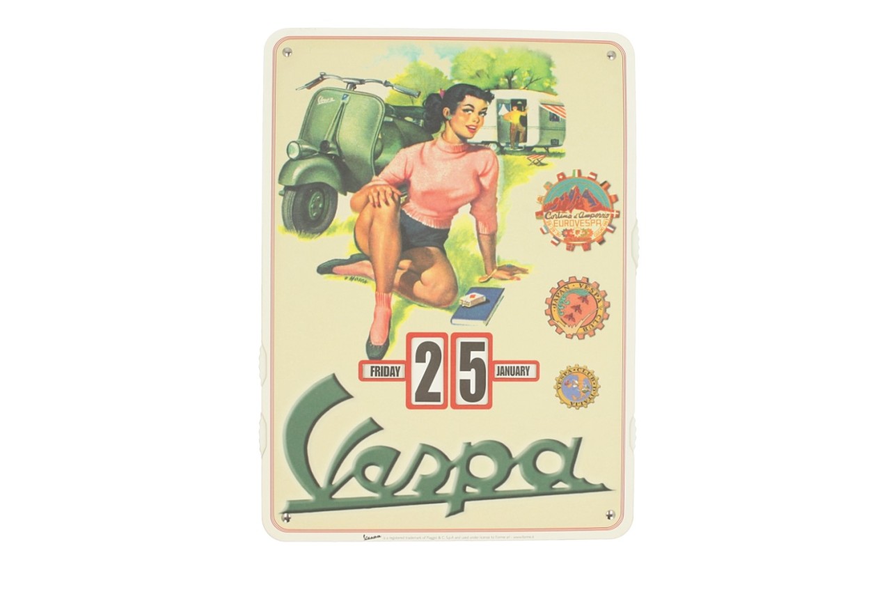 Calendrier sans fin Vespa