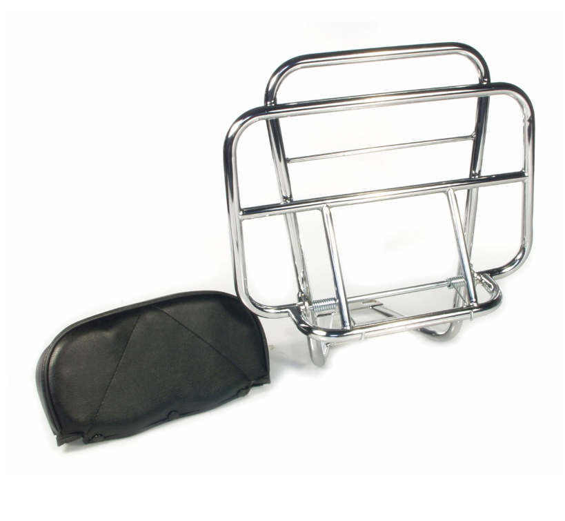 Porte-bagages arrière pour Vespa PX 80-200ccm, pliable, chrome
