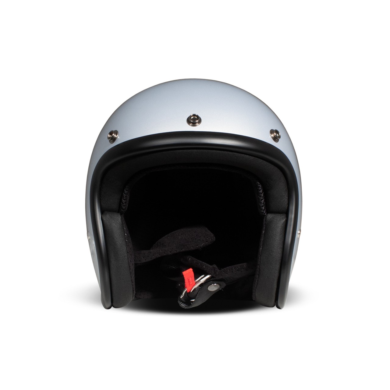 DMD casque jet rétro, argenté, brillant, Ice, fibre de verre, ECE 22.06
