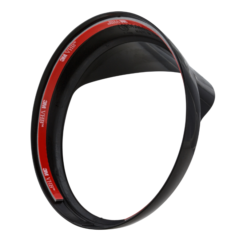 Anneau de lampe avec abat-jour pour Vespa LX 50-150ccm, noir brillant