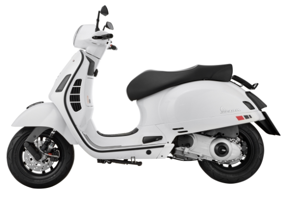 Cache couvercle vario pour Vespa, noir mat