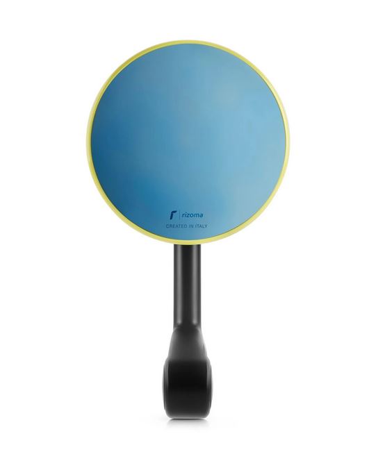 Rétroviseur d'extrémité de guidon RIZOMA E-POP gauche ou droit pour Vespa, noir/jaune