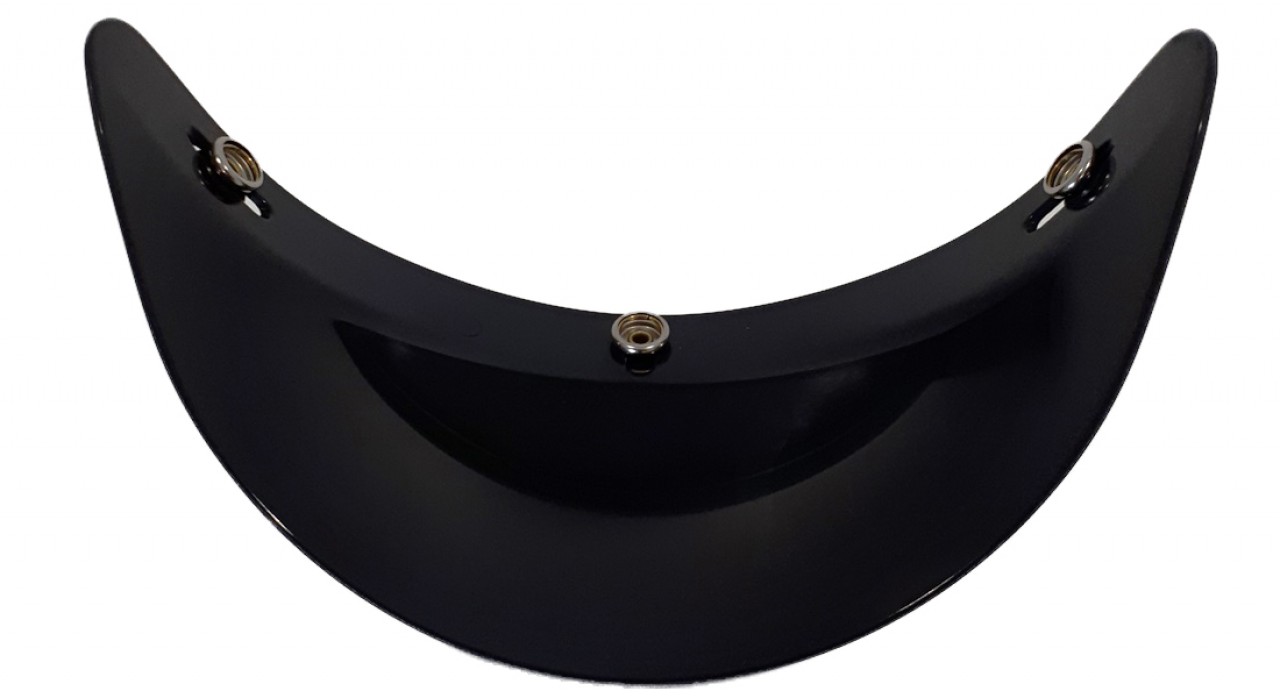 Visière Helmo Milano pour casque Audace, noir mat
