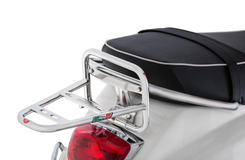 Pont à bagages arrière pour Vespa LX/LXV 50-150ccm, chrome
