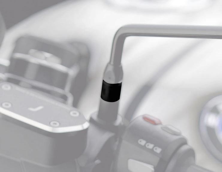 Adaptateur de rétroviseur RIZOMA "Direct Mount" pour Vespa, noir anodisé