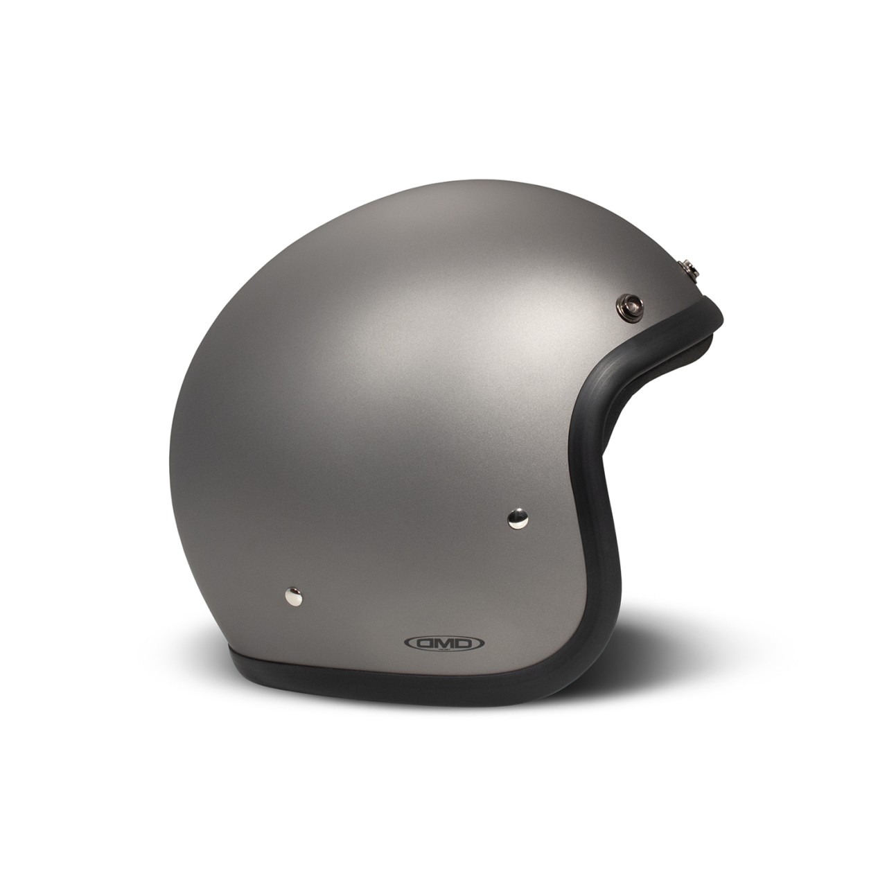 Casque intégral DMD Retro, gris mat, Matt Grey, fibre de verre, ECE 22.06