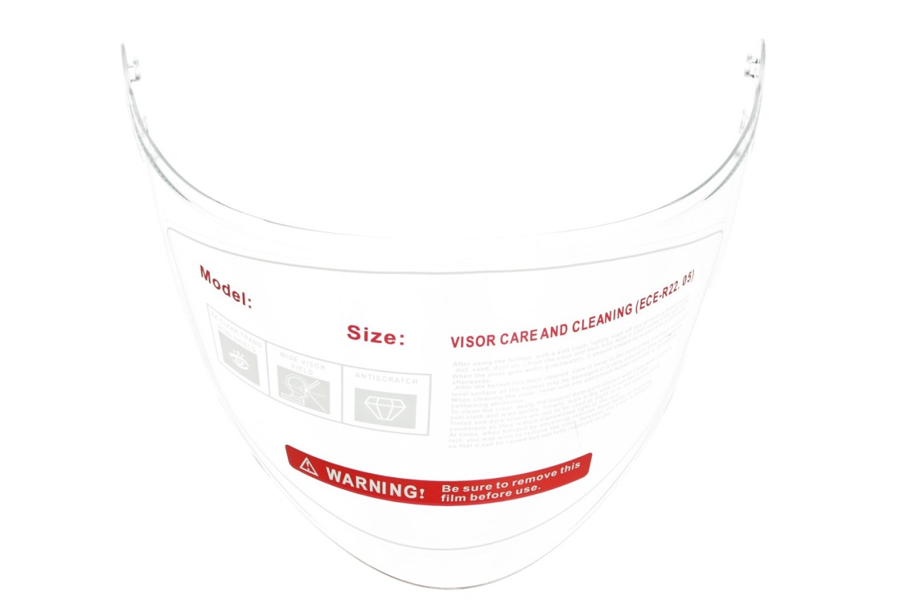 Visière pour casque jet Piaggio PFJ, transparente
