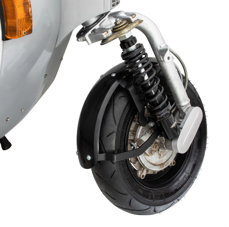 Aile 2.0 Garelli Race EVO II pour Vespa PX 80-200ccm, GFK noir, support noir