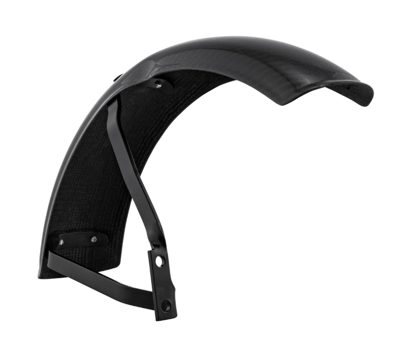 Aile Garelli EVO II pour Vespa PX 80-200ccm, carbone, support noir
