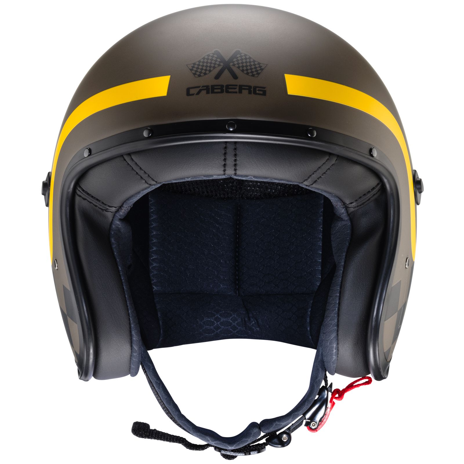 Caberg casque Freeride Formula, marron mat/jaune moutarde