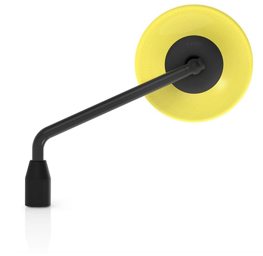 Rétroviseur RIZOMA E-POP pour Vespa gauche ou droite, noir/jaune