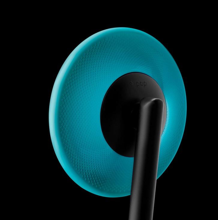 Rétroviseur d'extrémité de guidon RIZOMA E-POP pour Vespa gauche ou droite, noir/bleu