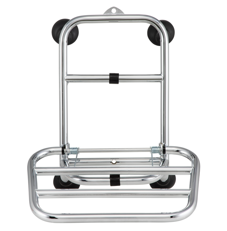 Porte-bagages avant pour Vespa GTS /GTS Super HPE /GTV 125/300 ('19-), pliable, chrome