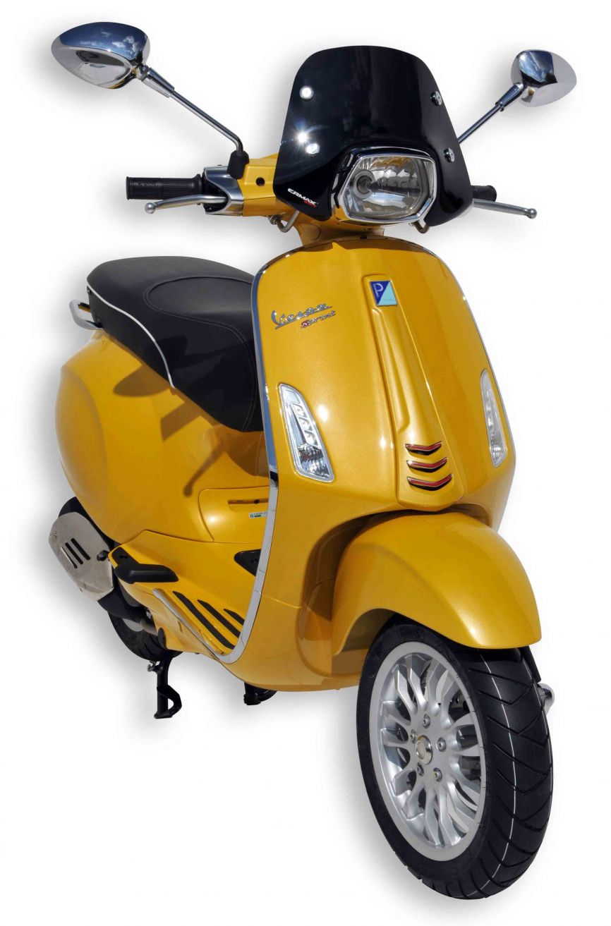 Pare-brise Ermax Piccolo pour Vespa Sprint - noir