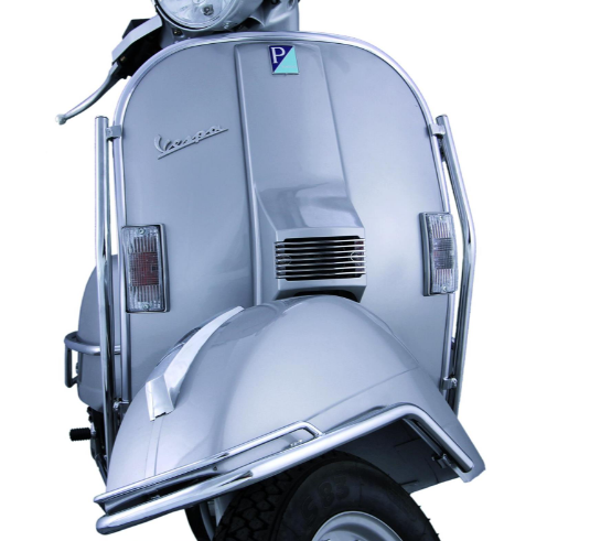 Pare-chocs aile avant Traveller pour Vespa PX 80-200ccm, chrome