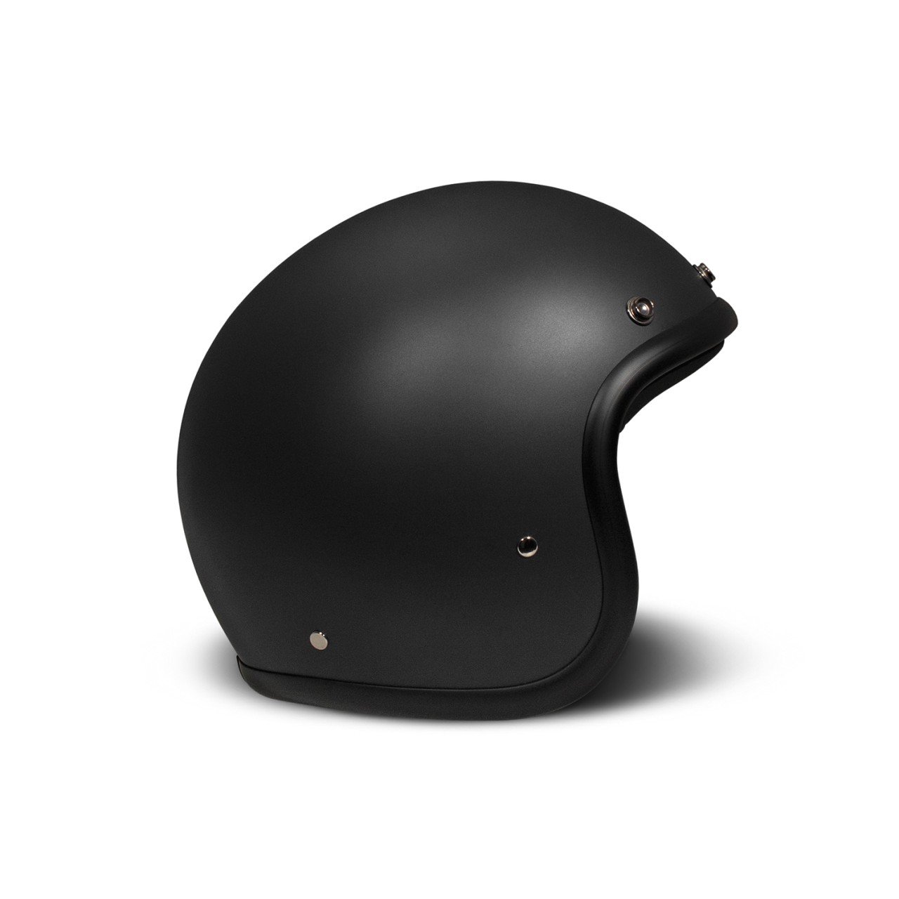 Casque intégral DMD Retro, noir mat, Matt Black, fibre de verre, ECE 22.06