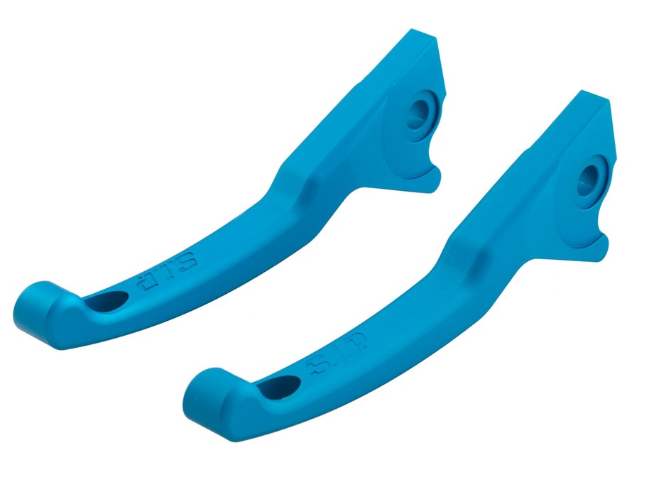 Levier de frein sport Shorty pour Vespa, droite et gauche, bleu mat