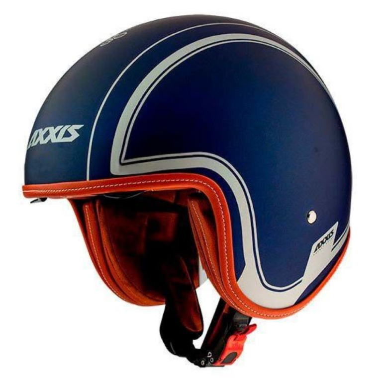 Casque jet Axxis, Hornet SV Royal, bleu mat