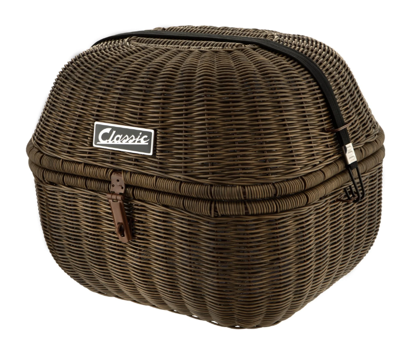 Kit panier à bagages "Classic" avec pont à bagages pour Vespa LX/LXV/S 50-150ccm, marron foncé