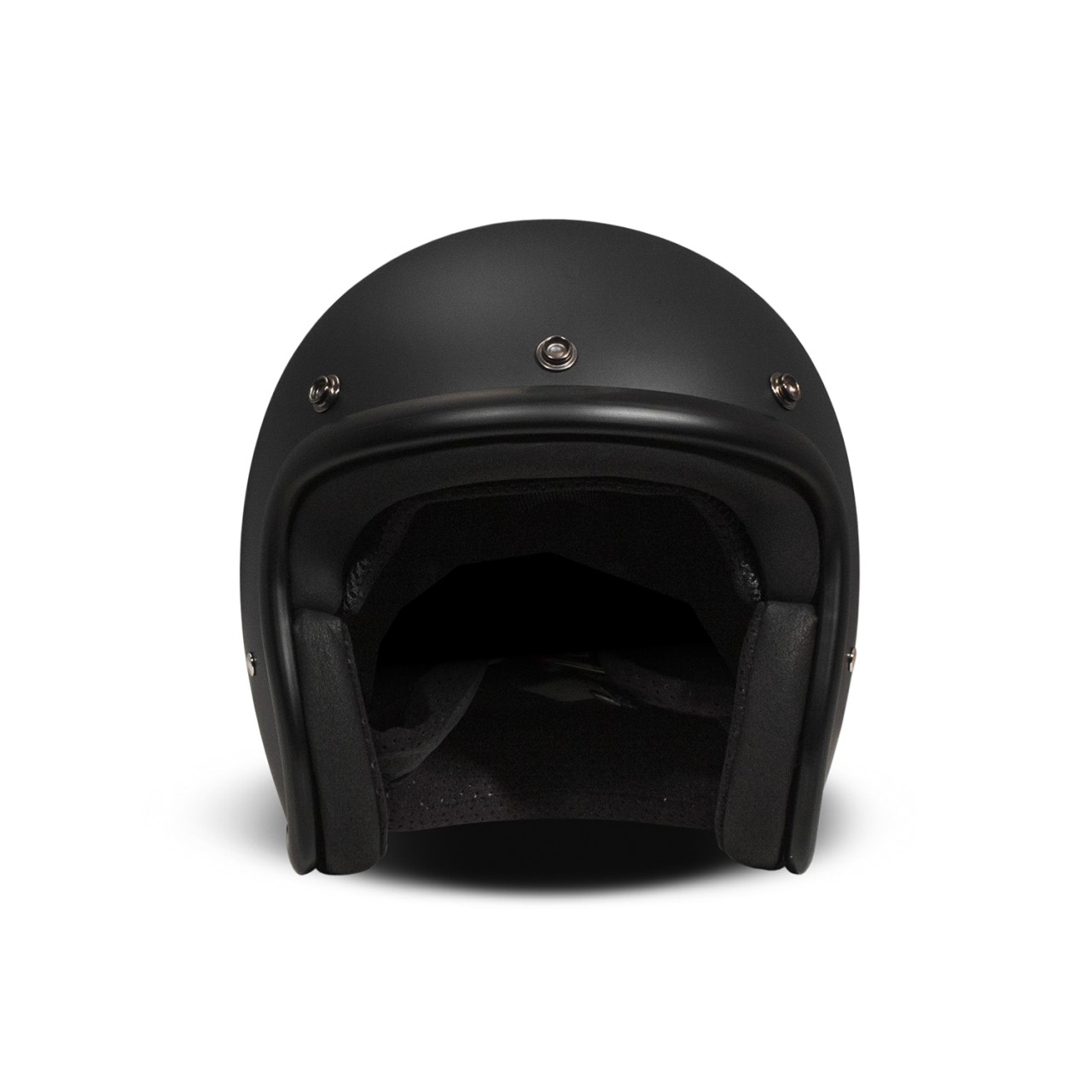 Casque intégral DMD Retro, noir mat, Matt Black, fibre de verre, ECE 22.06