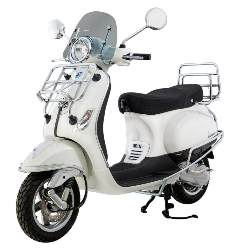 Porte-bagages avant pour Vespa LX /S 50-150ccm, pliable, chrome