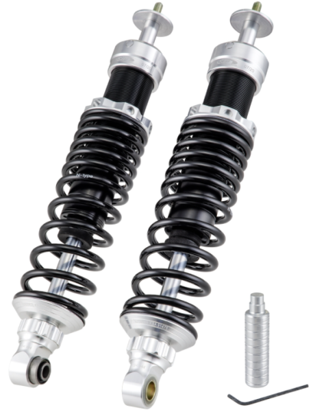 Amortisseur arrière pour Vespa GTS/​GTS Super/​GTV/​GT 60/​GT/​GT L 125-300ccm, argent