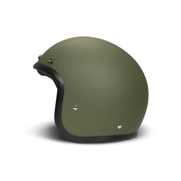 Casque intégral DMD Retro, vert mat, Matt Green, fibre de verre, ECE 22.06