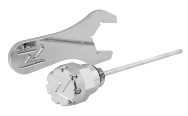 Vis de remplissage d'huile moteur pour Vespa Primavera/​Sprint 125-150ccm c.-à-d. 3V 4T AC, chromé