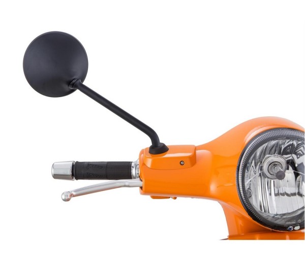 Rétroviseur pour Vespa LX/​LXV/​S/​GTS/​GTS Super/​GTV/​GT 60/​GT/​GT L 50-300ccm, noir mat, droite