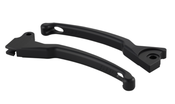 Jeu de leviers sport frein gauche/droit pour Vespa LX/​LXV/​S/​Primavera/​Sprint 50-150ccm, noir mat