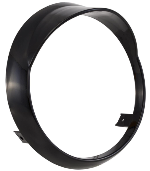 Anneau de lampe pour Vespa Primavera 50-150ccm 2T/​4T, noir brillant