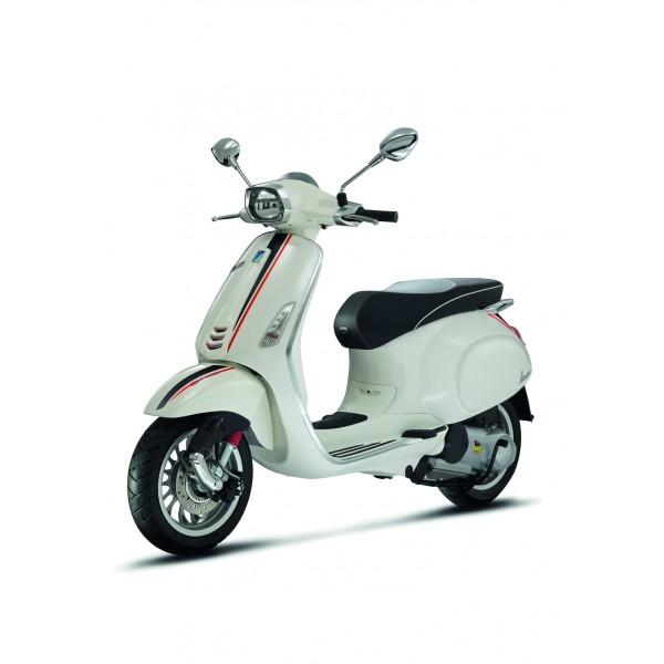 Jeu d'autocollants d'origine Vespa Sprint sport noir/rouge