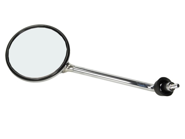 Rétroviseur, gauche, chromé, avec filetage à droite
