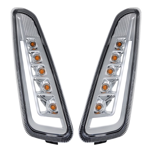 Kit clignotants avant gauche / droit LED clair pour Vespa Primavera /​ Sprint 125-150cc SIP Style
