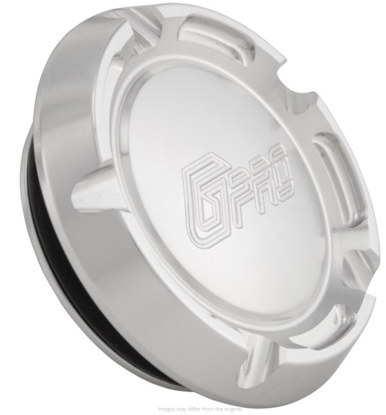 Cabochon de moyeu jante avant G-PRO MK II pour Vespa, argent