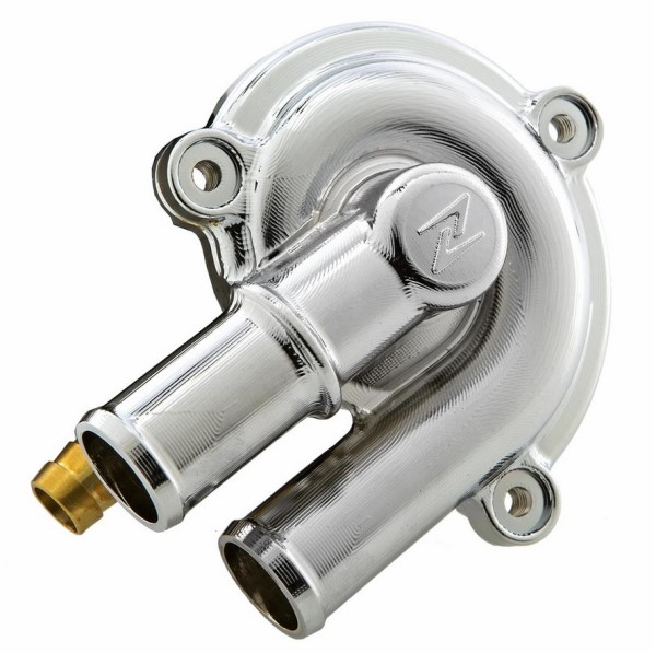 Couvercle de pompe à eau pour Vespa GTS/​GTS Super/​GTV/​GT 60/​GT/​GT L 125-300ccm 4T LC, chromé