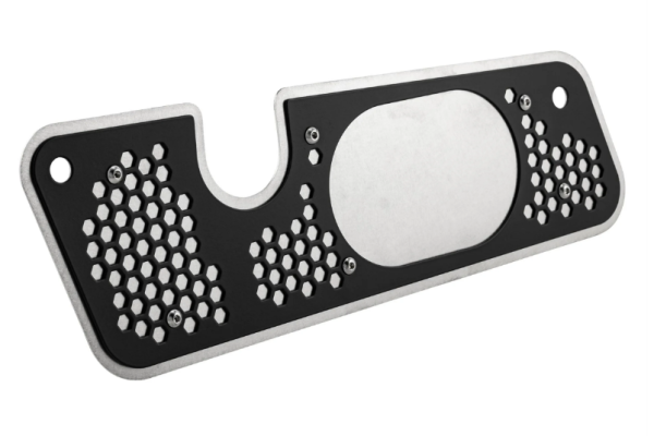 Cache d'échappement bras oscillant pour Vespa GTS/GTS Super/GTV/GT, argenté/noir