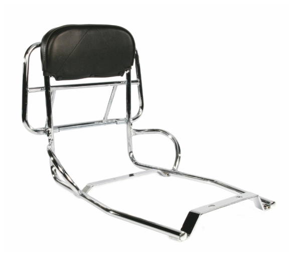 Porte-bagages arrière pour Vespa PX 80-200ccm, pliable, chrome