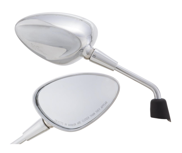 Miroir Shorty argent droit et gauche pour Vespa Sprint 50-150ccm 2T/​4T