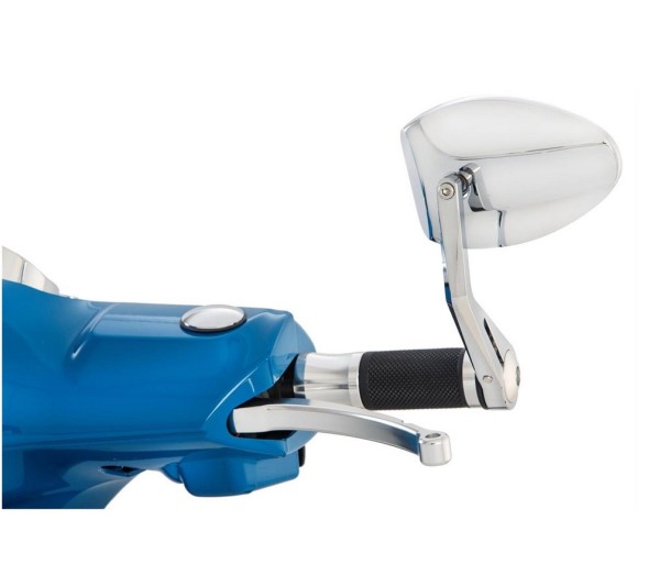 Rétroviseur bout de guidon FERRARA 2 pour Vespa, gauche ou droit, chromé