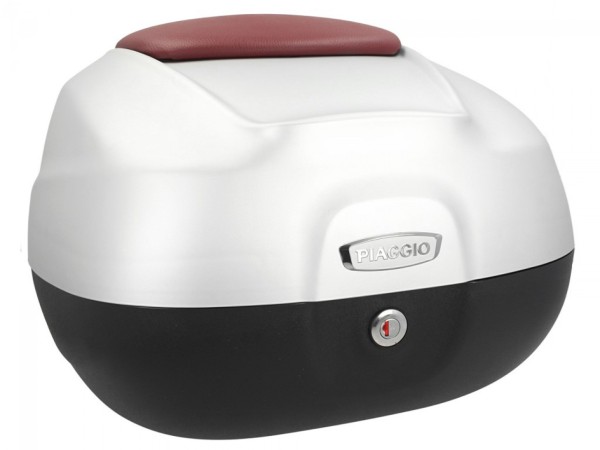 Top case 37 L avec dossier pour Piaggio Beverly 350 Sport Touring (17-20) - gris mat 760/B