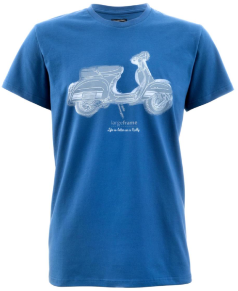 T-shirt "La vie est meilleure en rallye", bleu homme
